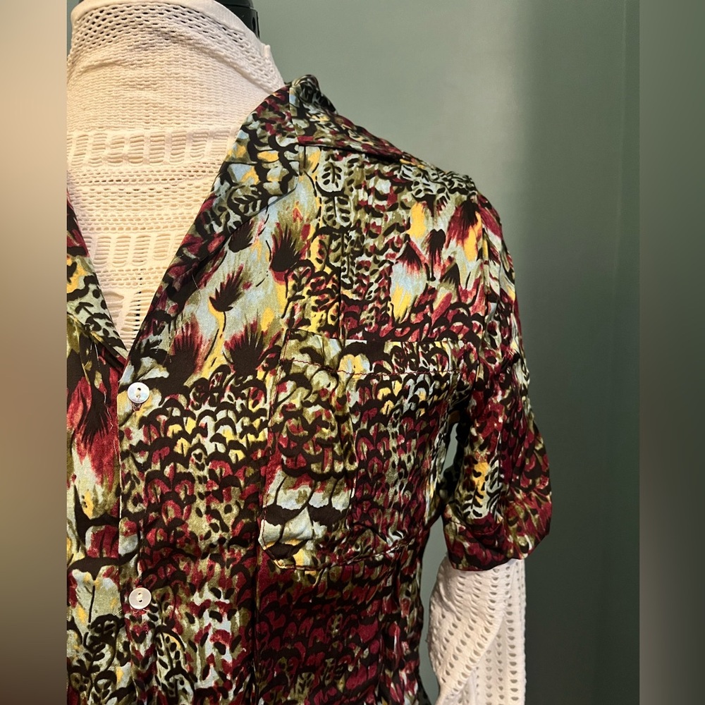 Anthropologie XS short sleeve button down